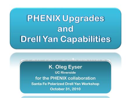 PHENIX Decadal Plan o Midterm upgrades until 2015 o Long term evolution after 2015 Dynamical origins of spin- dependent interactions New probes of longitudinal.