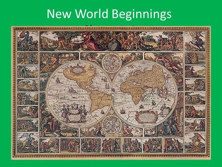 New World Beginnings Chapter 1. Earth's : originally a single continent with App. Mt. forming during this time. Originsplit slowly occurs.