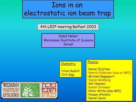 electrostatic ion beam trap