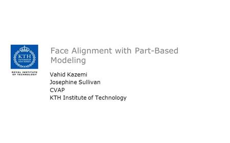 Face Alignment with Part-Based Modeling