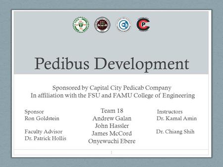 Pedibus Development Sponsored by Capital City Pedicab Company