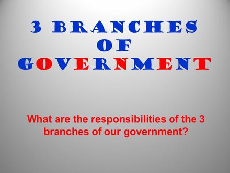 powerpoint presentation on 3 branches of government