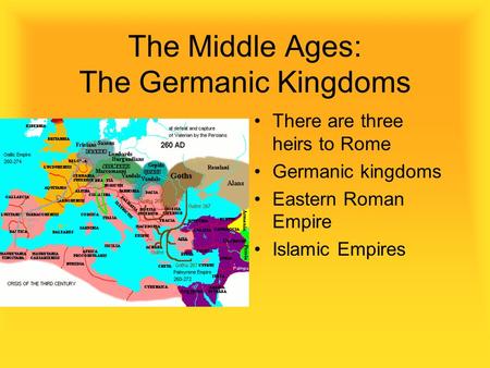 The Middle Ages: The Germanic Kingdoms