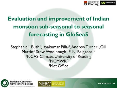 1NCAS-Climate, University of Reading