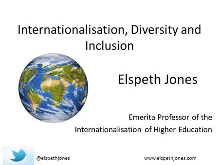 Internationalisation, Diversity and Inclusion