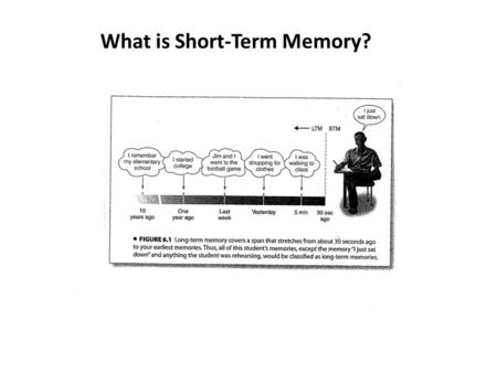 What is Short-Term Memory?. STM Task vs. ST Processing An Important Distinction!! Each memory model will have its own account of processing for STM Tasks.