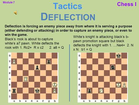 Deflection Tactics Chess I