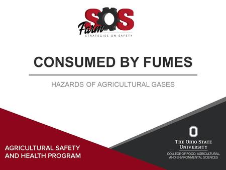 CONSUMED BY FUMES HAZARDS OF AGRICULTURAL GASES. Learning Objectives Understanding the types of respiratory hazards Identifying hazardous atmospheres.