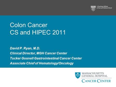 Colon Cancer CS and HIPEC 2011