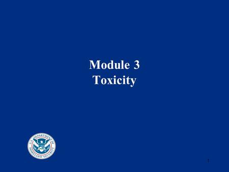 1 Module 3 Toxicity. 2 Toxicity Measures The term Ct is used to describe an estimate of dose. C represents the concentration of the substance (as vapor.