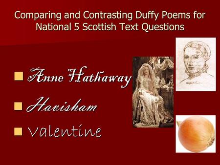 Anne Hathaway Havisham Valentine