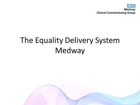 The Equality Delivery System Medway. Talked to lots of different groups to make a web app to help local people find out information about different services.