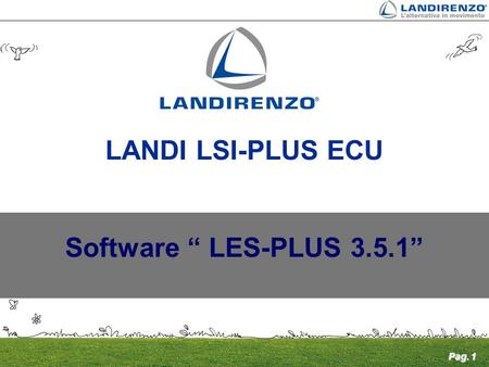 LANDI LSI-PLUS ECU Software “ LES-PLUS 3.5.1”.