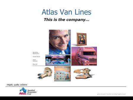 Atlas Van Lines This is the company…. Focus on Corporate Relocation Market Share  Atlas held a 22.4% market share for national account domestic traffic.