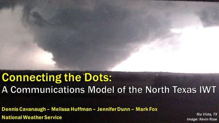 Connecting the Dots: A Communications Model of the North Texas IWT