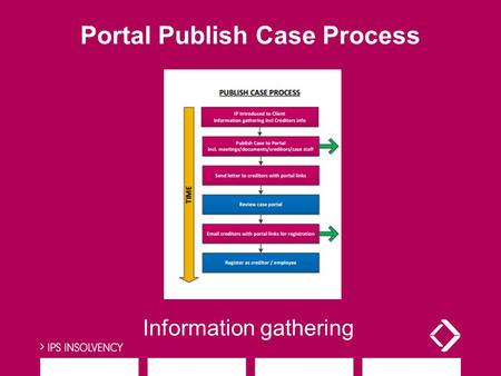 Portal Publish Case Process Information gathering.
