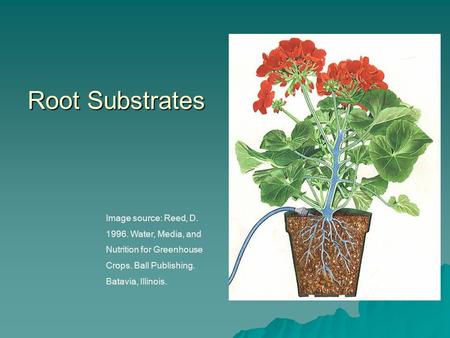 Image source: Reed, D. 1996. Water, Media, and Nutrition for Greenhouse Crops. Ball Publishing. Batavia, Illinois. Root Substrates.