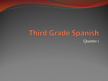Quarter 1. Which vowel in Spanish says… AHH…. Like in the word “awe” A.
