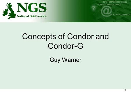 1 Concepts of Condor and Condor-G Guy Warner. 2 Harvesting CPU time Teaching labs. + Researchers Often-idle processors!! Analyses constrained by CPU time!
