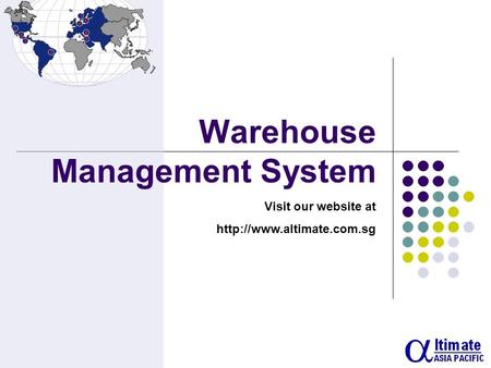 Warehouse Management System Visit our website at