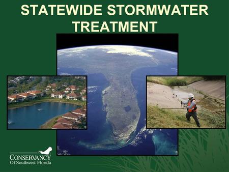 STATEWIDE STORMWATER TREATMENT. Existing SFWMD Regulation…