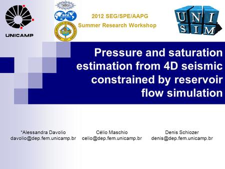 2012 SEG/SPE/AAPG Summer Research Workshop