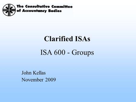 Clarified ISAs ISA Groups