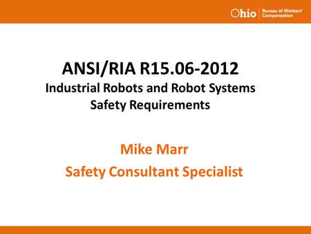 Mike Marr Safety Consultant Specialist