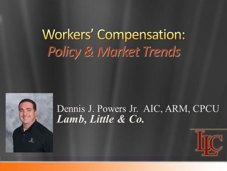 Dennis J. Powers Jr. AIC, ARM, CPCU Lamb, Little & Co.