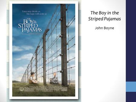 The Boy in the Striped Pajamas John Boyne. Accolades Two Irish Book Awards New York Times Bestseller List Carnegie Medal Sold more than 5 million copies.