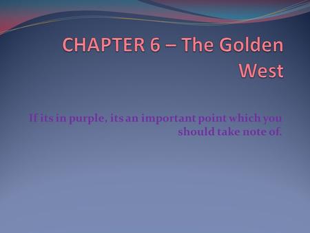 If its in purple, its an important point which you should take note of.