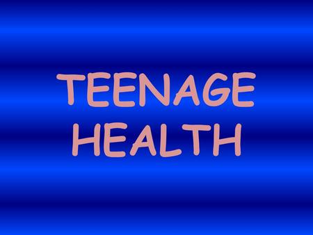 TEENAGE HEALTH. FOOD Food is any substance that drivers our bodies. These components make the food:carbohydr- ates,proteins,vitamins,fats and minerals.