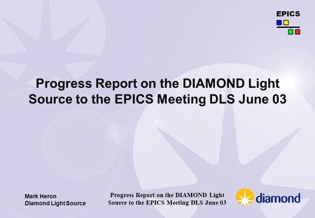 Diamond Diamond is the new UK Synchrotron Light Source