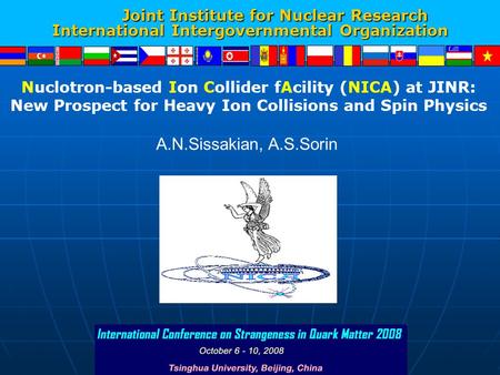 Joint Institute for Nuclear Research Joint Institute for Nuclear Research International Intergovernmental Organization Nuclotron-based Ion Collider fAcility.