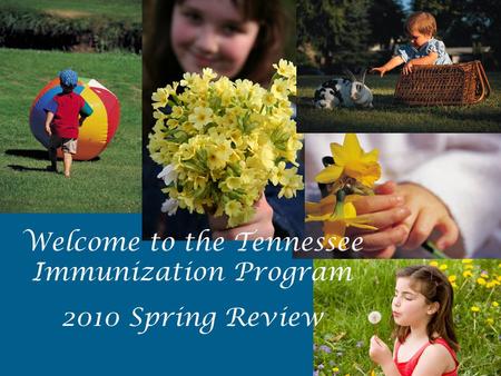 Welcome to the Tennessee Immunization Program 2010 Spring Review.