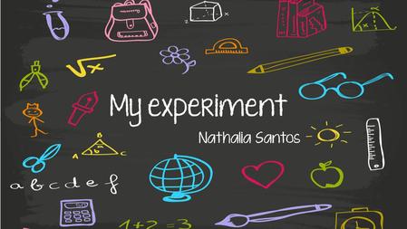My experiment Nathalia Santos. Weeks 1 – 5 = What is this project about? After feeling a little bit lost, we decided to talk about clothing. We thought.