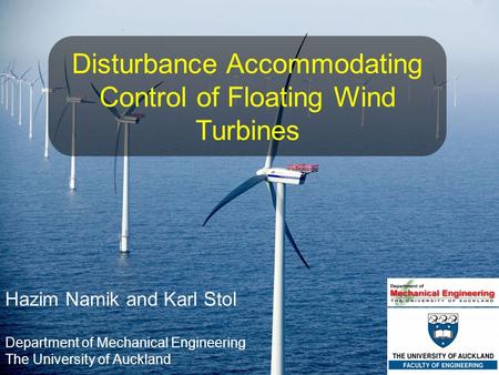 Disturbance Accommodating Control of Floating Wind Turbines