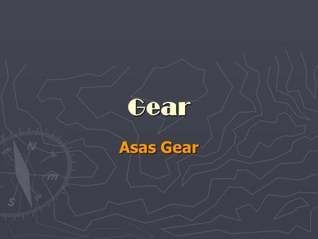 Gear Asas Gear.