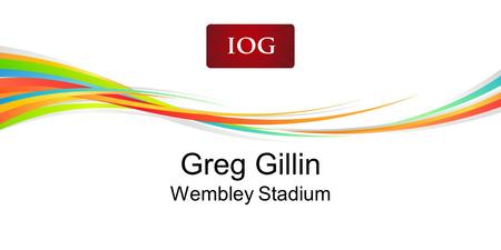Greg Gillin Wembley Stadium. Page with images Balanced Event Calendar and an Elite Pitch? IOG December 2011.