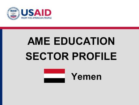 AME Education Sector Profile