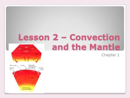 Lesson 2 – Convection and the Mantle