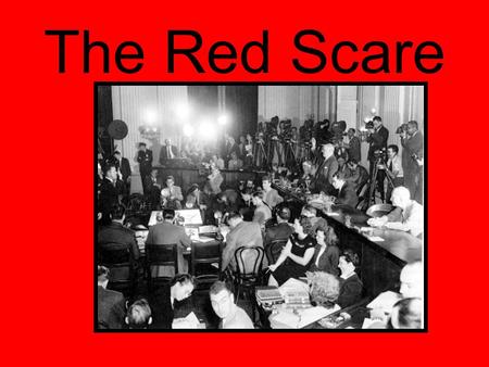 The Red Scare. In 1947, the Truman Administration, under pressure from Republican critics, set up a Loyalty Review Board to investigate the background.