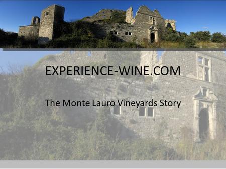 The Monte Lauro Vineyards Story