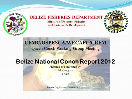 Belize National Conch Report 2012