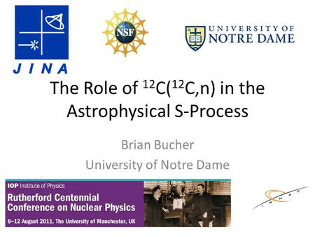 The Role of 12 C( 12 C,n) in the Astrophysical S-Process Brian Bucher University of Notre Dame.