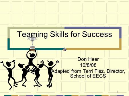 Teaming Skills for Success