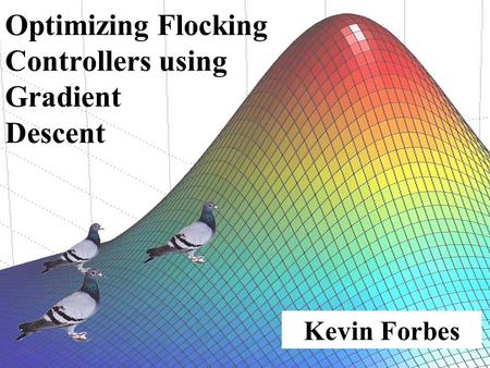 Optimizing Flocking Controllers using Gradient Descent