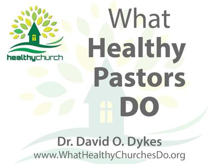 Healthy pastors provide an atmosphere of spiritual health in their congregation. Here is a trustworthy saying: If anyone sets his heart on being an overseer,