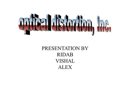 PRESENTATION BY RIDAB VISHAL ALEX INTRODUCTION Preliminary Analysis.