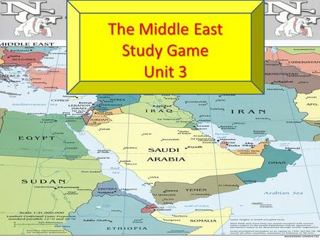 The Middle East Study Game Unit 3. A country ruled by a person that has complete and unlimited power Autocracy.